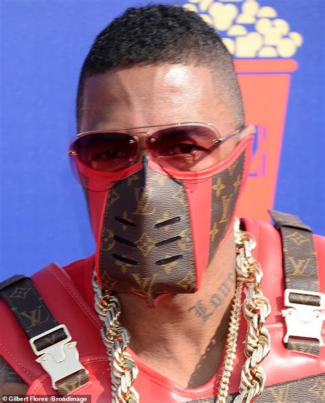 nick cannon louis vuitton mask|nick cannon helmet.